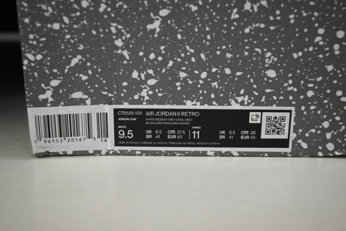 air jordan 6 “cool grey” ct8529-100