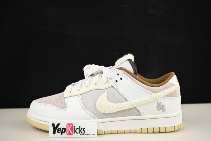 nike dunk low year of the rabbit fossil stone fd4203-211