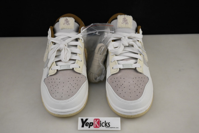 nike dunk low year of the rabbit fossil stone fd4203-211