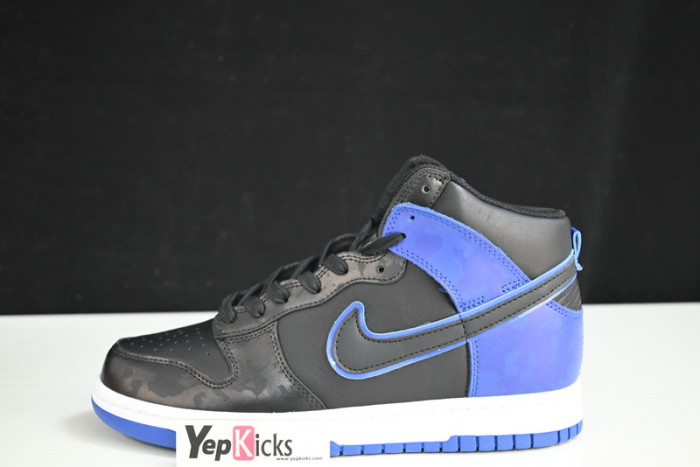 nike dunk high se camo black royal dd3359-001