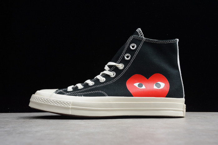 converse chuck taylor all-star 70s hi comme des garcons play black 150204c