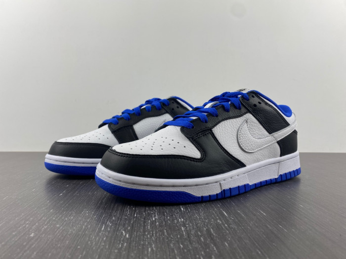 nike dunk low white black royal fd9064-110