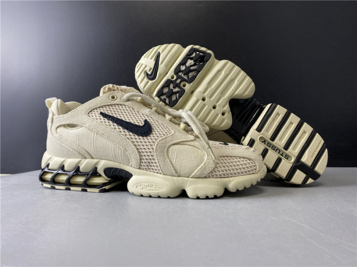 stussy x air zoom spiridon caged cq5486-200