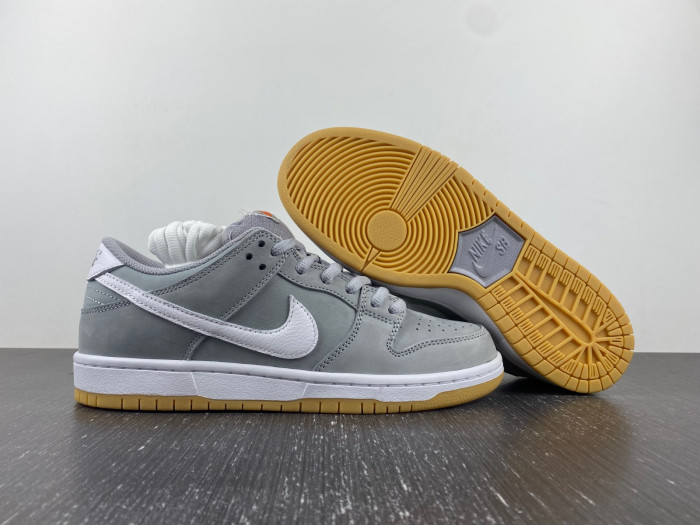 nike sb dunk low orange label wolf grey gum dv5464-001