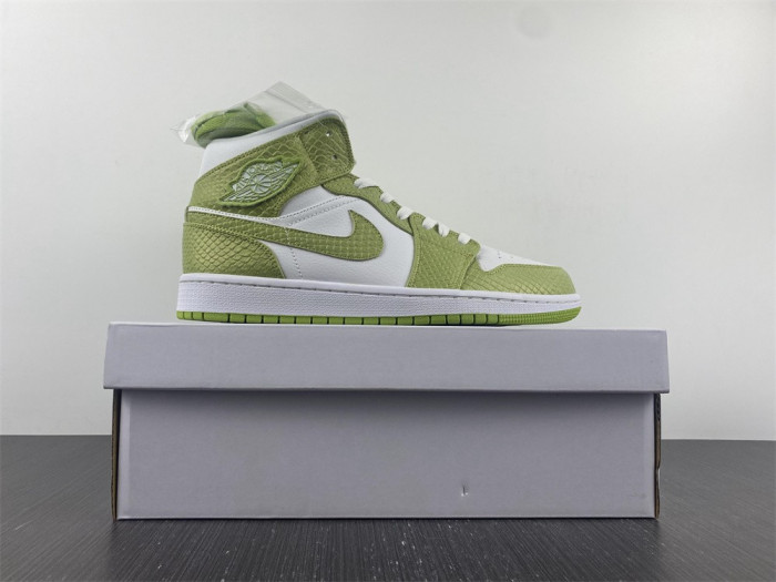 air jordan 1 mid green python dv2959-113
