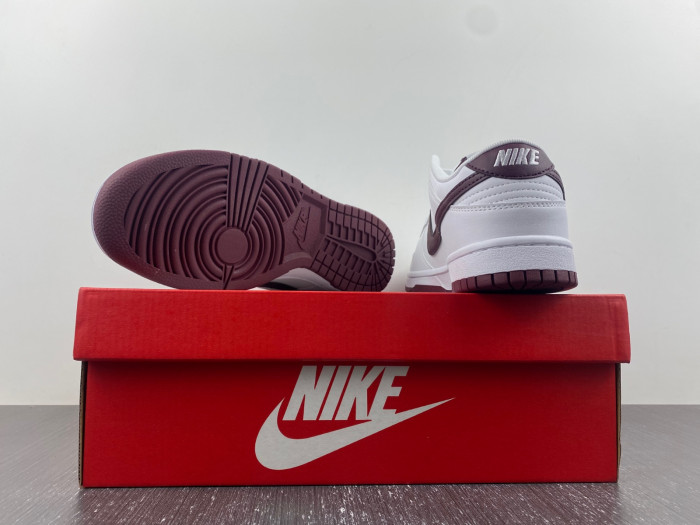 nike dunk low white night maroon dv0831-102