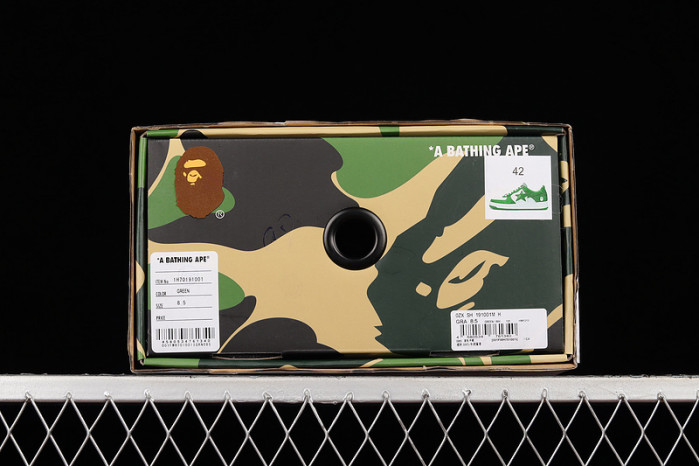 a bathing ape bape sta green b052