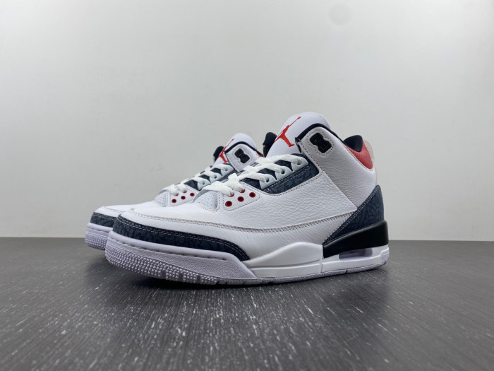 air jordan 3 fire red denim cz6431-100