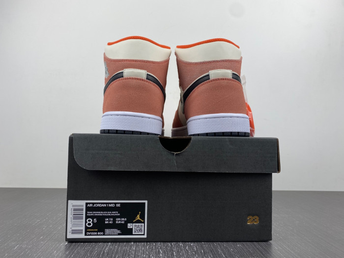 air air jordan 1 mid “orange suede” dv1336-800