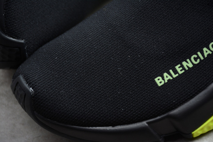 Ba*len*cia*ga speed trainer sneakers with yellow bottom wt-9030