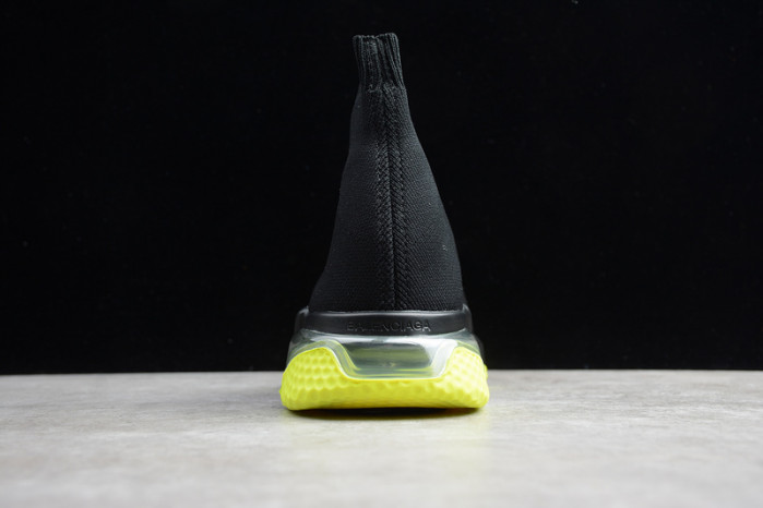 Ba*len*cia*ga speed trainer sneakers with yellow bottom wt-9030