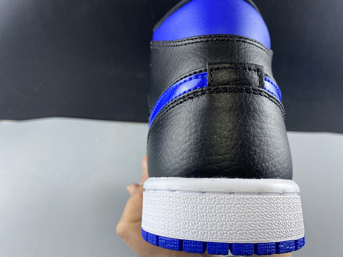 air jordan 1 mid royal black blue 554724-068