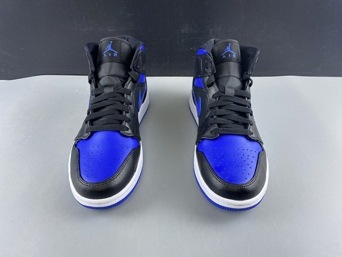 air jordan 1 mid royal black blue 554724-068