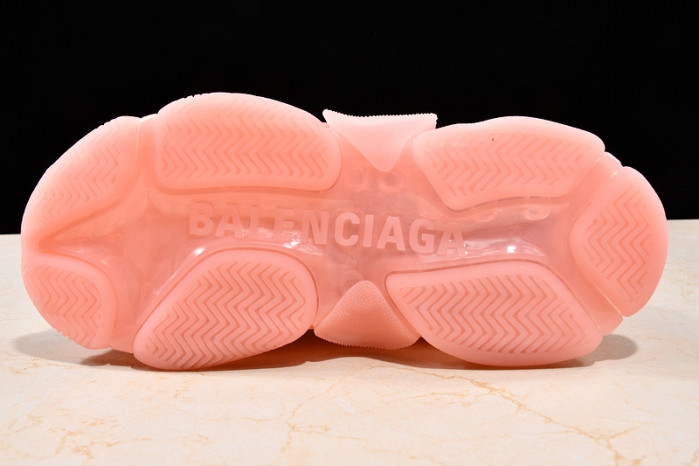 Ba*len*cia*ga triple s trainers clear sole trainer pink 542023-02