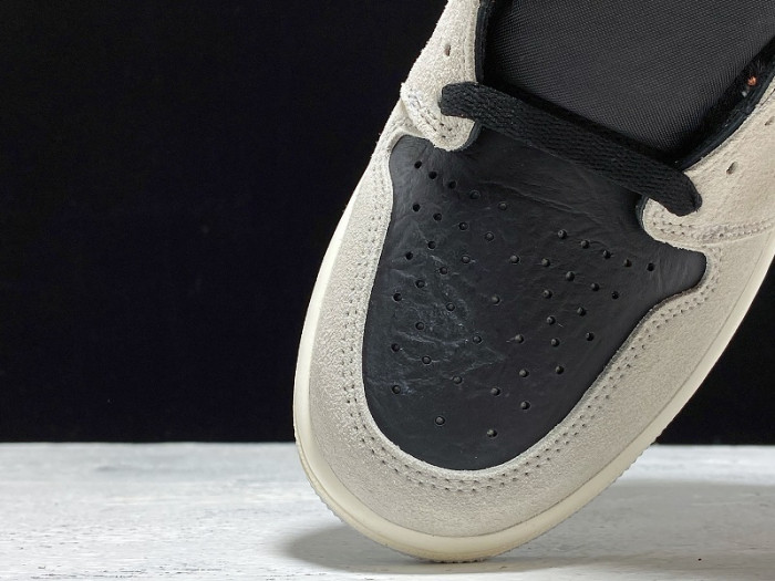 air jordan 1 grey black crimson 555088-018