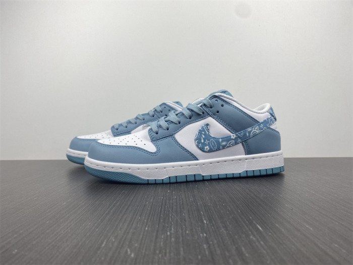 nike dunk low “blue paisley” dh4401-101