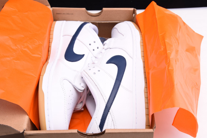 nike sb dunk low orange label white navy cz2249-100