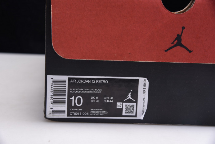 jordan 12 retro black dark concord ct8013-005