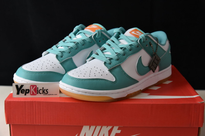nike dunk low white turquoise dv2190-100