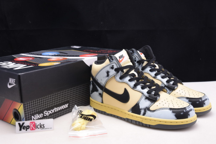 nike dunk high 1985 black acid wash dd9404-700