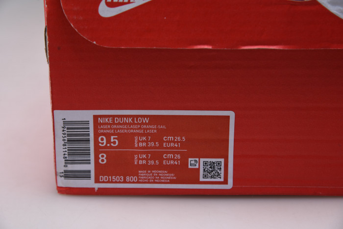 nike dunk low laser orange dd1503-800