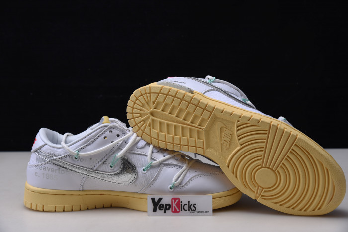 ow x nike dunk low lot 1 dm1602-127