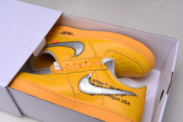 ow x nike air force 1 “university gold” dd1876-700
