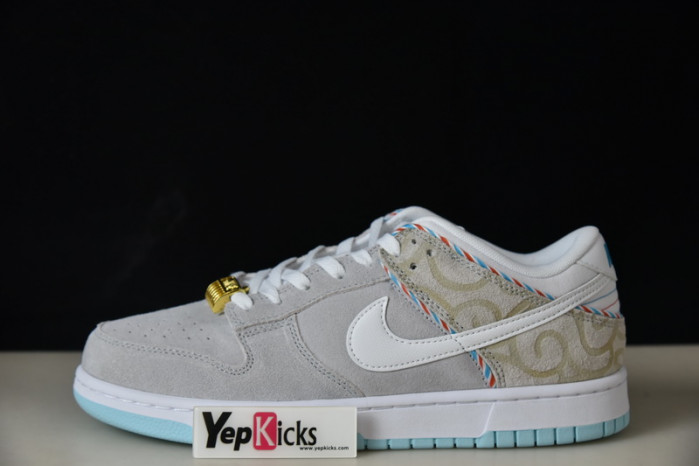 nike dunk low barber shop grey dh7614-500