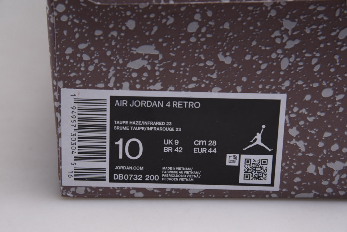 air jordan 4 retro "taupe haze" db0732-200