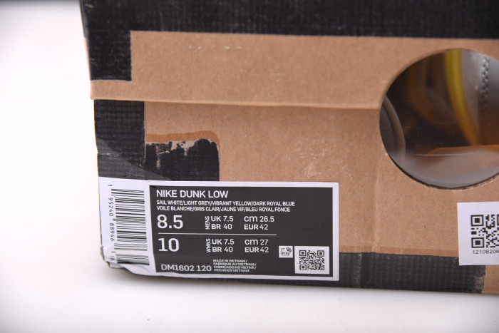 nike dunk low ow lot 27 dm1602-120