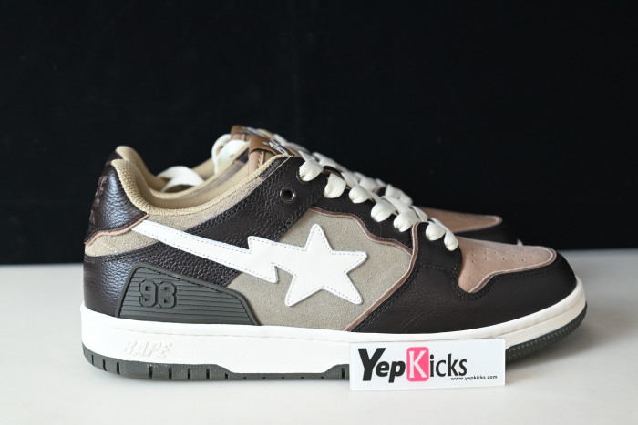 a bathing ape bape sta low brown b028