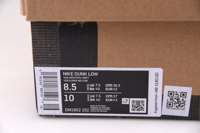 nike dunk low ow lot 46 dm1602-102