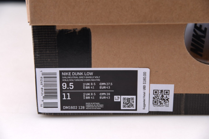 nike dunk low ow lot 43 dm1602-128