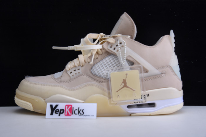 air jordan 4 rero x ow sail cv9388-100