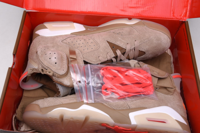 travis scott x air jordan 6 “british khaki” dh0690-200