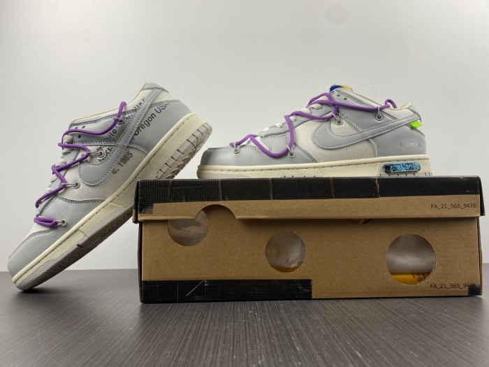 nike dunk low ow lot 48 dm1602-107