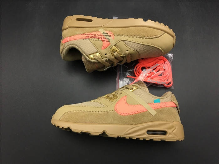 ow x nike air max 90 kids shoes bv0852-200