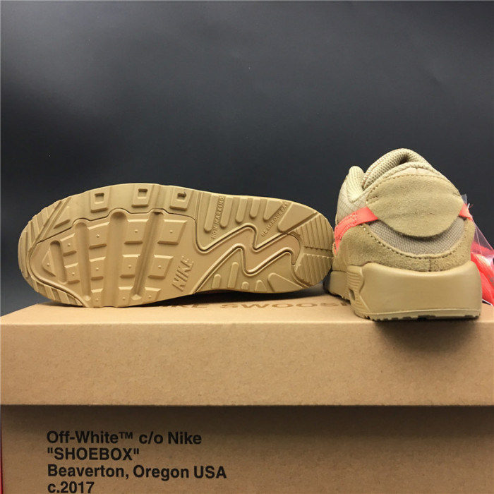 ow x nike air max 90 kids shoes bv0852-200