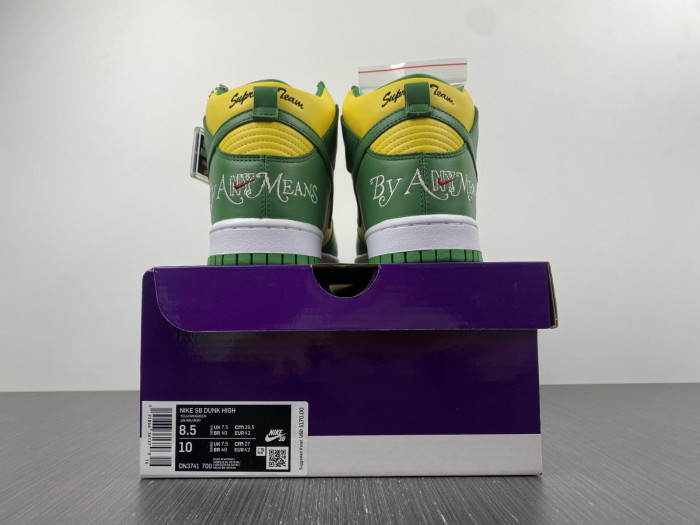 nike sb dunk high by any means brazil dn3741-700