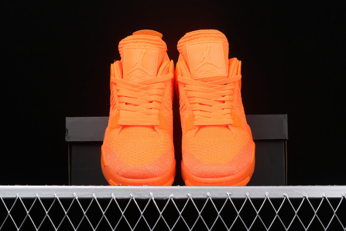 jordan 4 retro flyknit orange aq3559-800