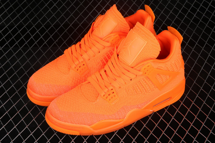 jordan 4 retro flyknit orange aq3559-800