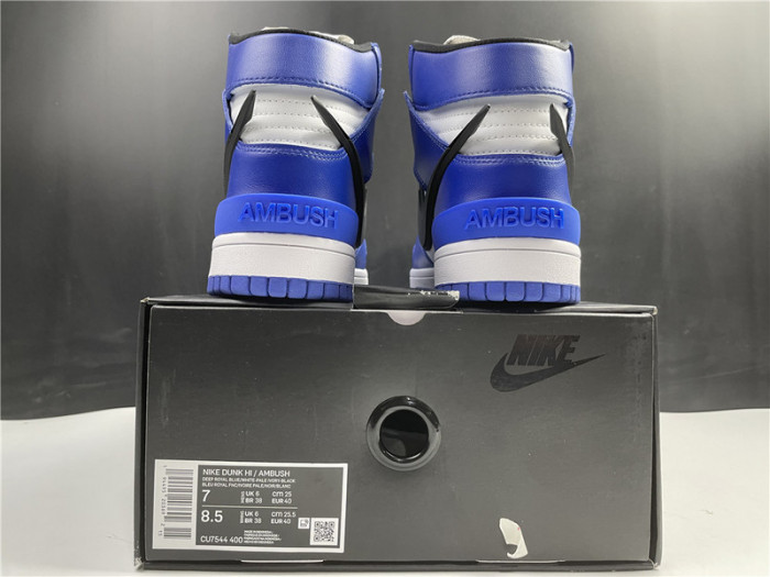 nike dunk high white and blue cu7544-400