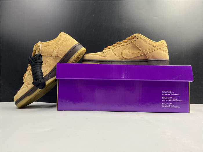 nike sb dunk low pro “wheat mocha bq6817-204
