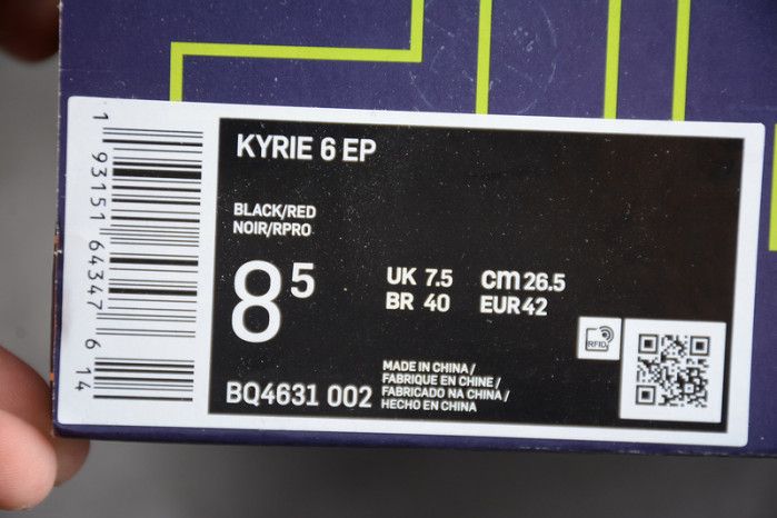 nike kyrie 6 bred bq4631-002