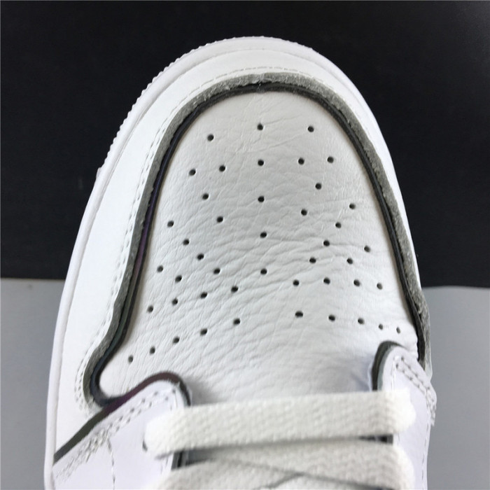 air jordan 1 mid iridescent reflective white ck6587-100
