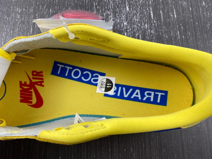 travis scott x air jordan 1 low og “canary” dz4137-700