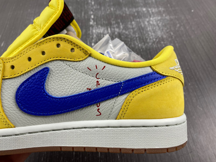 travis scott x air jordan 1 low og “canary” dz4137-700