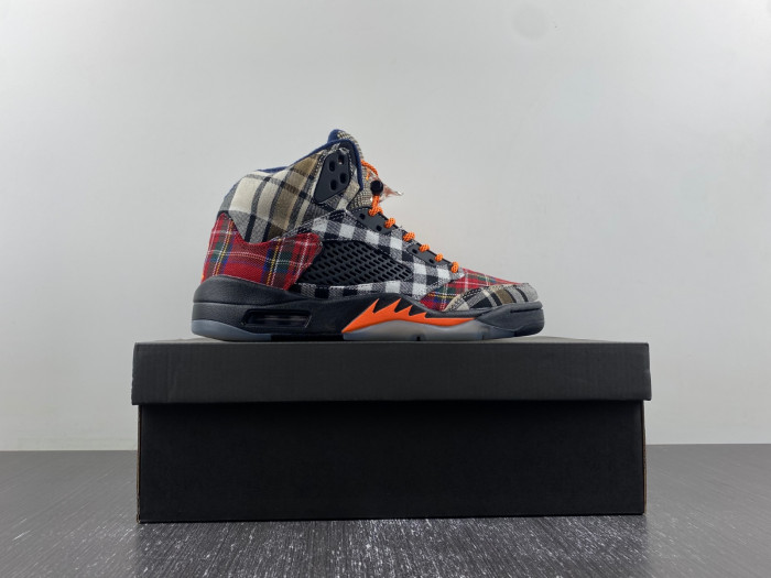 air jordan 5 gs “plaid” fd4814-008