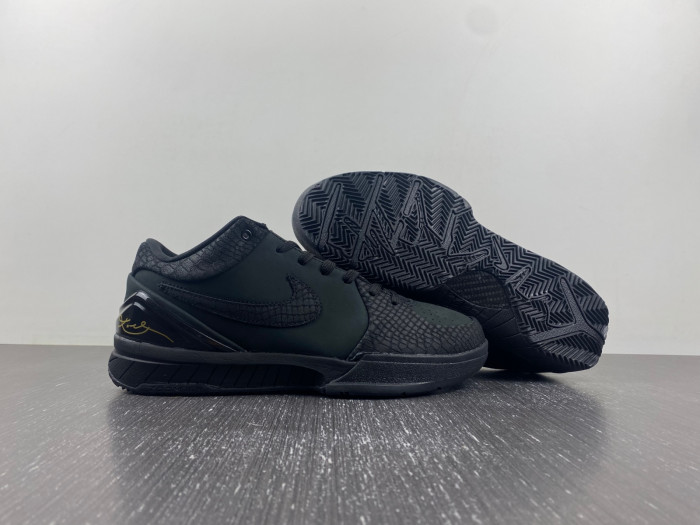 nike kobe 4 protro “black gold” fq3544-001