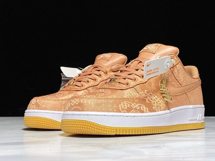 clot x nike air force 1 low rose gold cj5290-600
